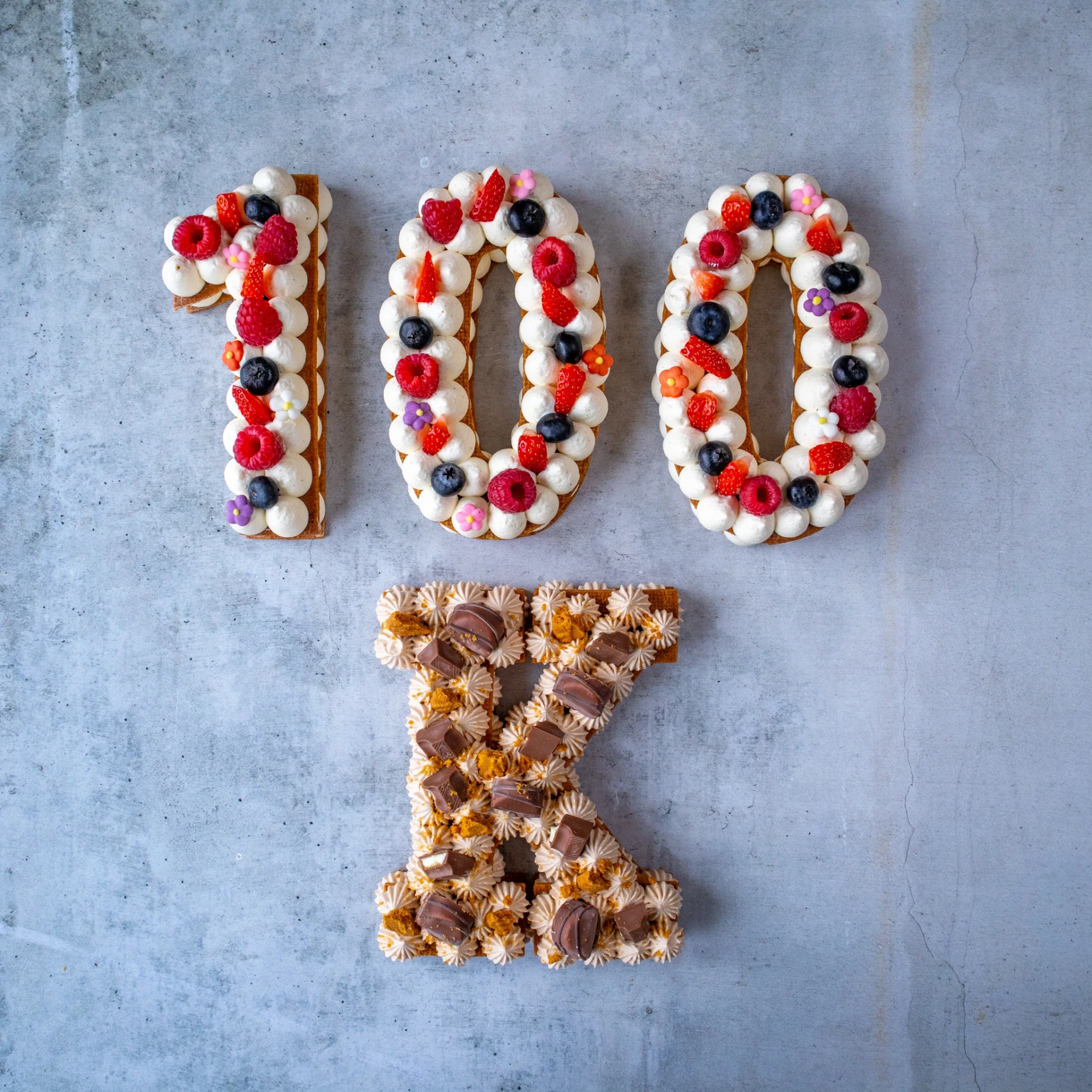 Number Cake (1O pers) (Vanille & Caramel)